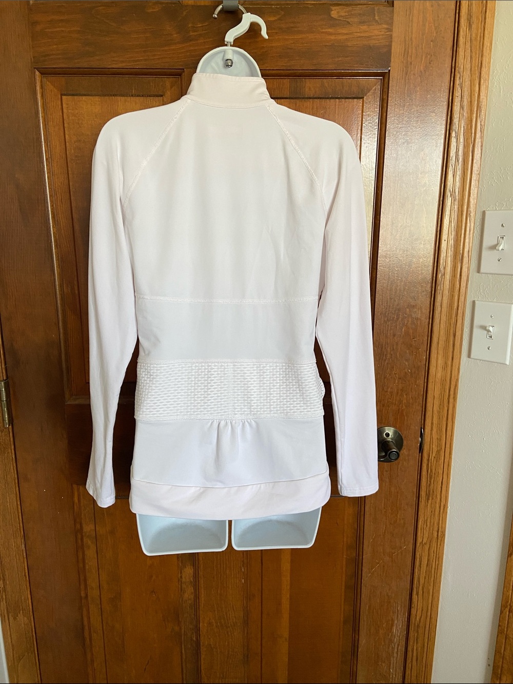 LIJA off white full zip athletic performance jacket golf tennis gym Size Medium - Picture 3 of 10